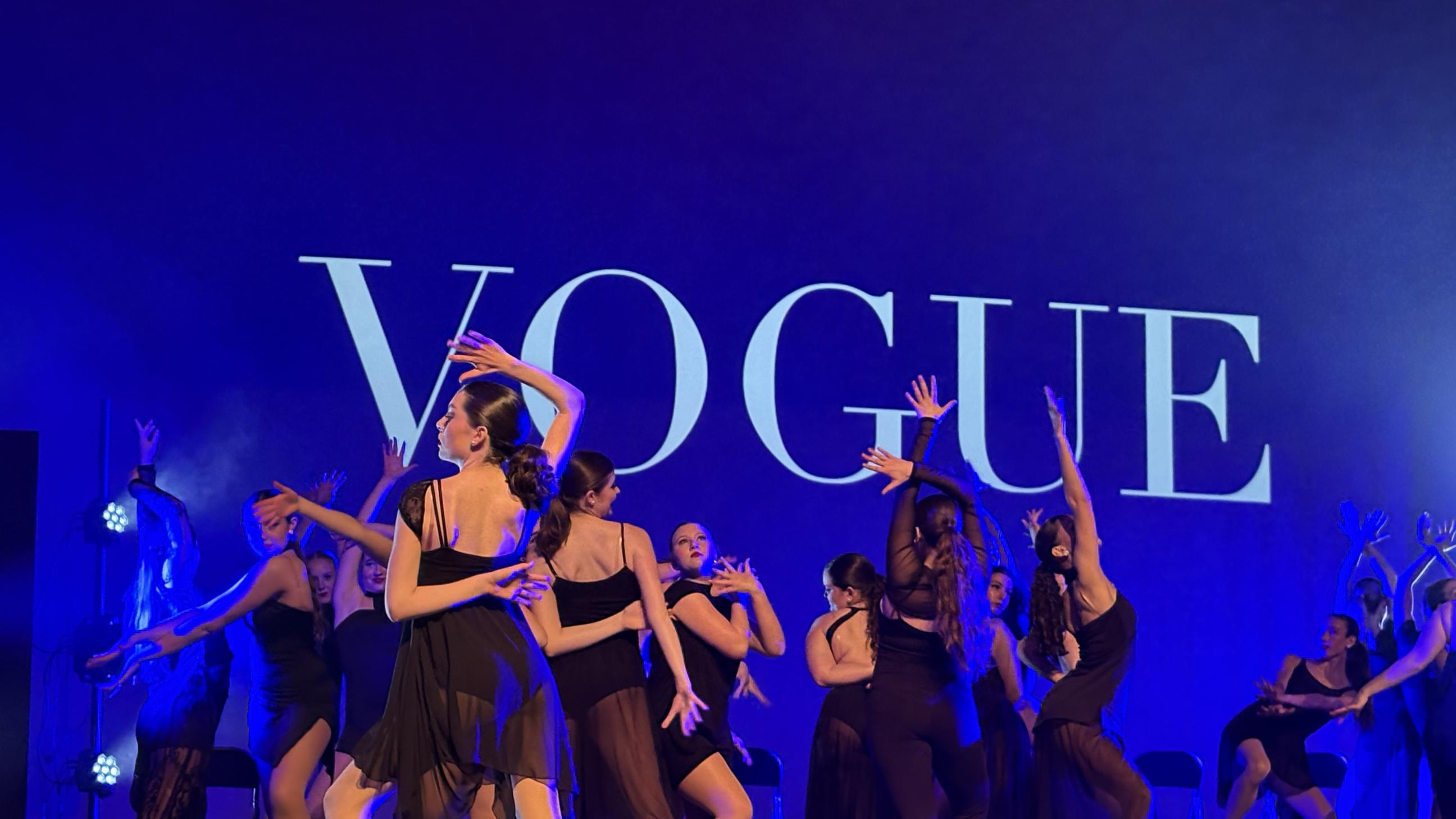 Dancers Vogueing in black dresses