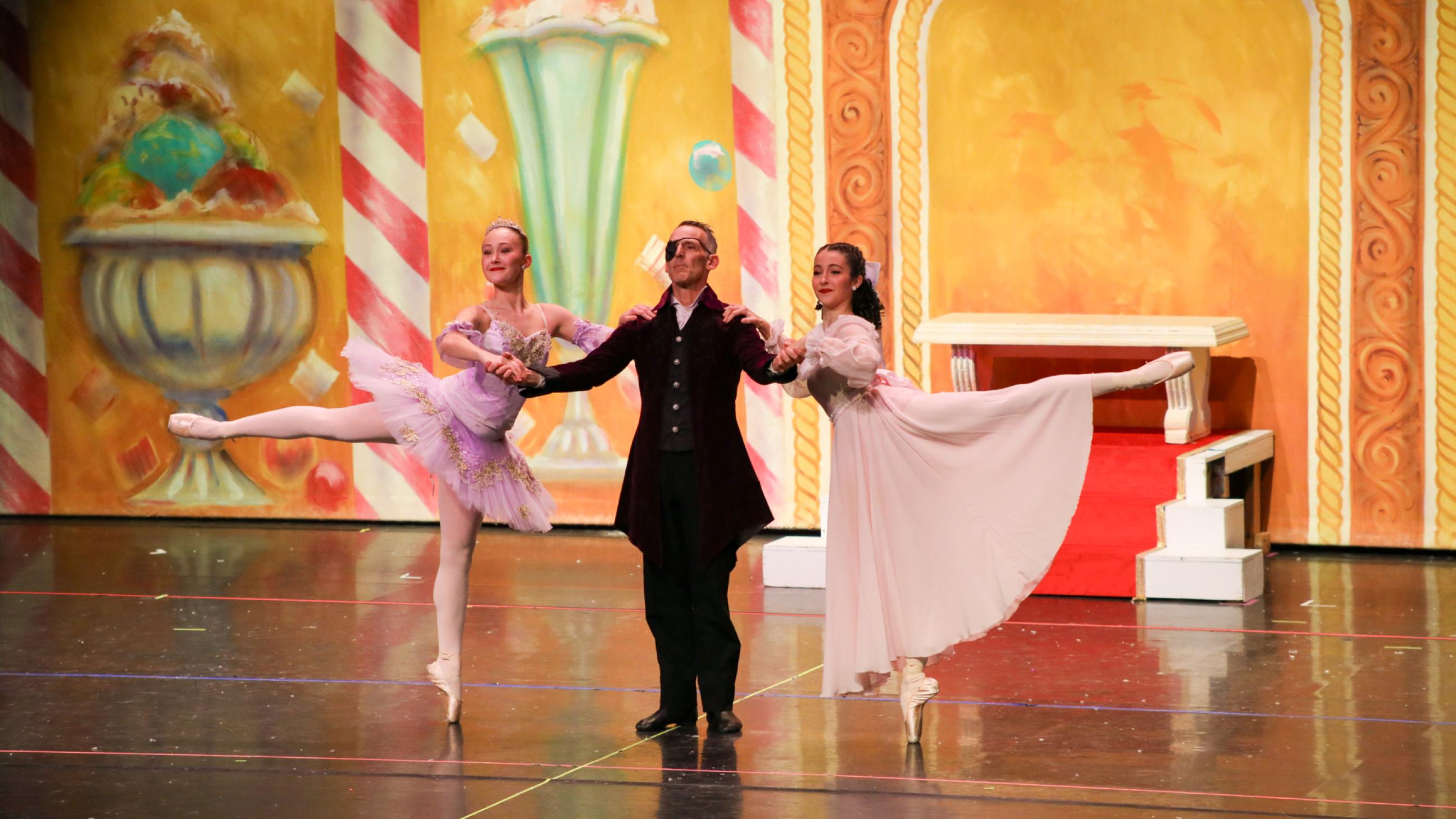 2024 Nutcracker pas de trois, Tessa, Jane and Tim Early