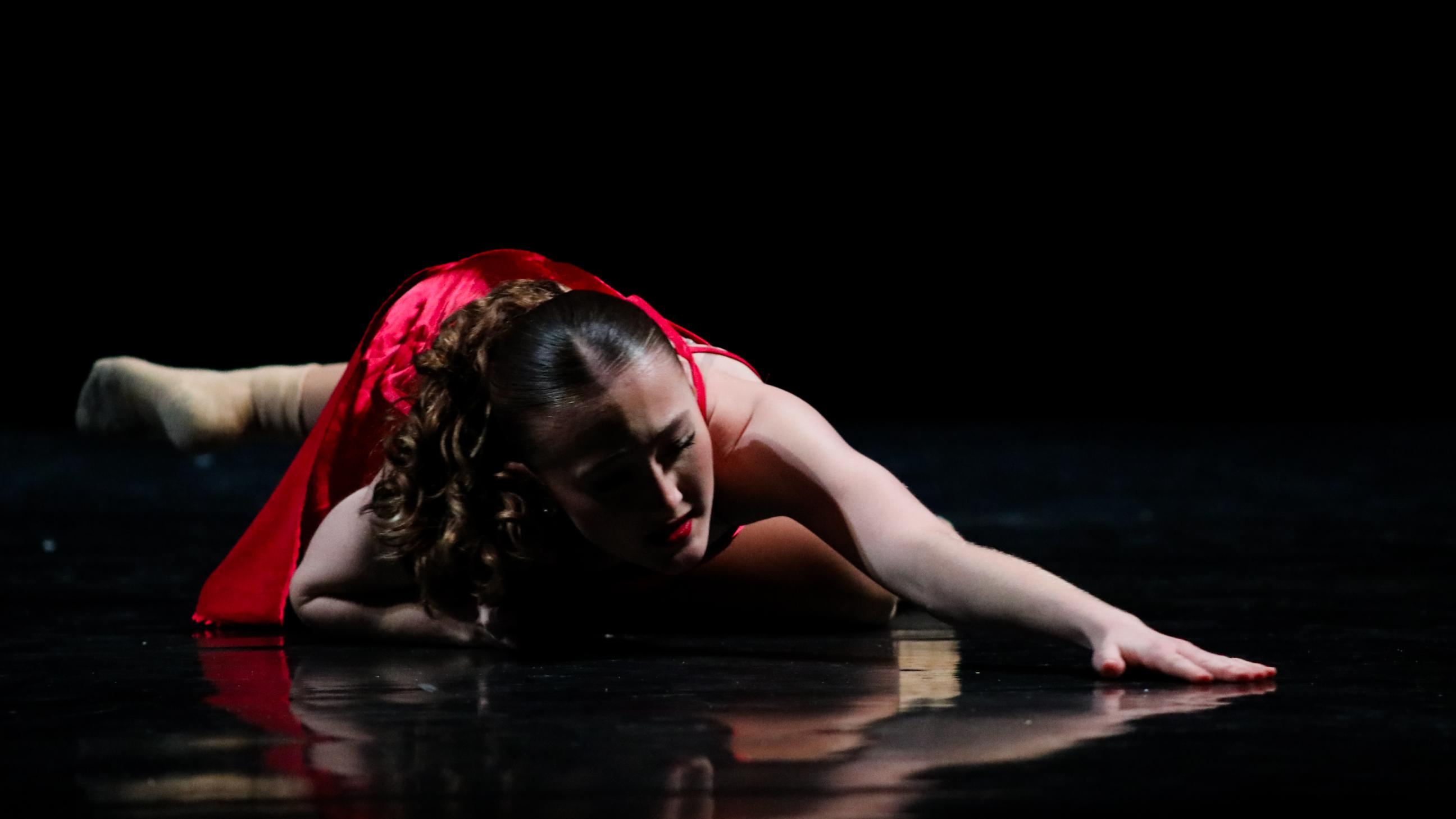 Contemporary Dancer with red dress