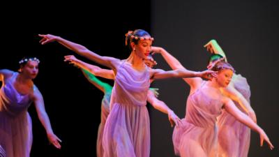Ballet Dancers with arms extended