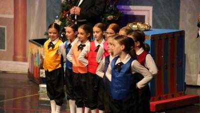 Dancers dressed as Party Boys