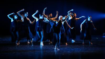 Contemporary Dancers in black