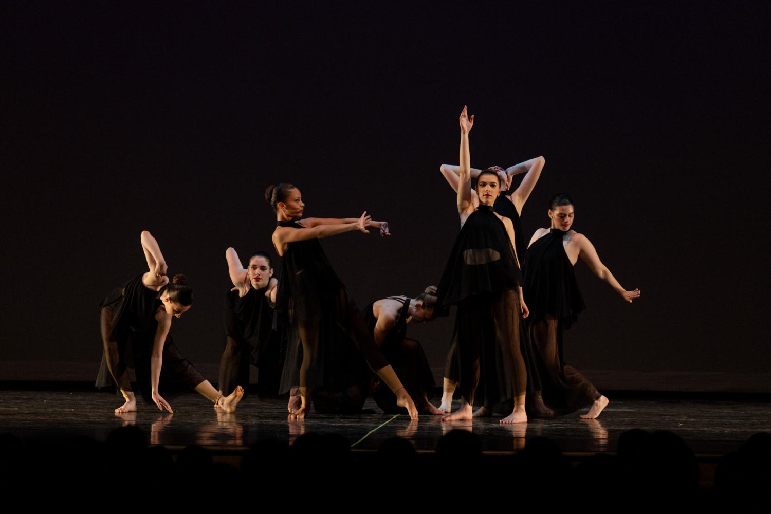 Contemporary Dancers in Black